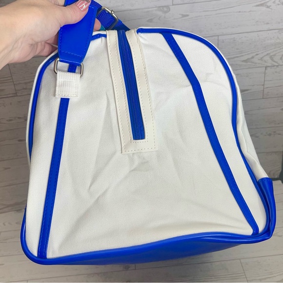 Dolce & Gabbana White and Blue Canvas Duffel Bag - Picture 4 of 16